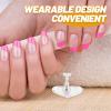 1 Set Nail Stand for Press on Nail Holder Portable Nail Table Nail Supplies Fake Nail Stand Nail Painting Stand Nail Stand for Painting Nails Nail Accessories Press on Nail Stand view 3