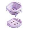 Folding Large Foot Soaking Tub,Foot Soaking Bath Basin,Sturdy Durable Portable 4 Massage Rollers Foot Soaking Tub for Home Travel Foot Spa Treatment,Getting The Dead/Old Skin Off Your Feet (pink) view 4