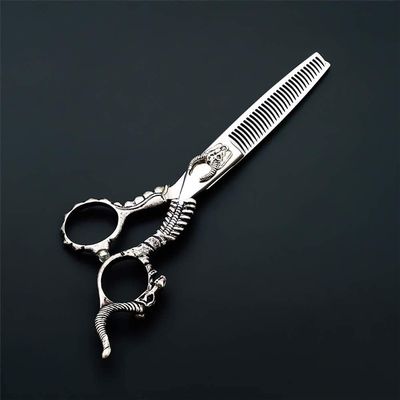 6.0 Inch European Vintage Hairdressing Scissors Flat Scissors Tooth Scissors Thinning Scissors (Size : ToothCut6Inch)