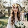 Vivivalue Girl Flower Crown Wedding Flower Headband Hair Wreath Floral Headpiece Halo Boho with Ribbon Party Prom Festival Photos view 4