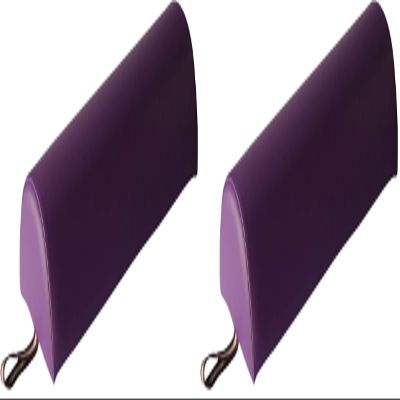 Master Massage 6" Half Round Bolster - Purple (Pack of 2)