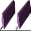 Master Massage 6" Half Round Bolster - Purple (Pack of 2) view 1