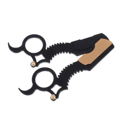 FOMIYES 2pcs Vintage Beard Trimmers Manual Barber Shaversassorted Colors Ideal for Beard Cutting and Grooming at Home Salon Use