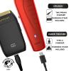 Supreme Trimmer Vader Trimmer & Crunch Foil Shaver Barber Haircutting Kit | Professional DLC T-Blade Beard Trimmer ST3778 & STF602 Waterproof IPX6 Shaver Set | Red view 4