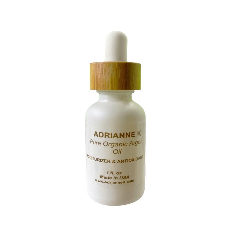 ADRIANNE K Pure Organic Argan Oil. Antioxidant and Moisturizer for Men and Women. Vegan. Cruelty Free, 1 Fl Oz