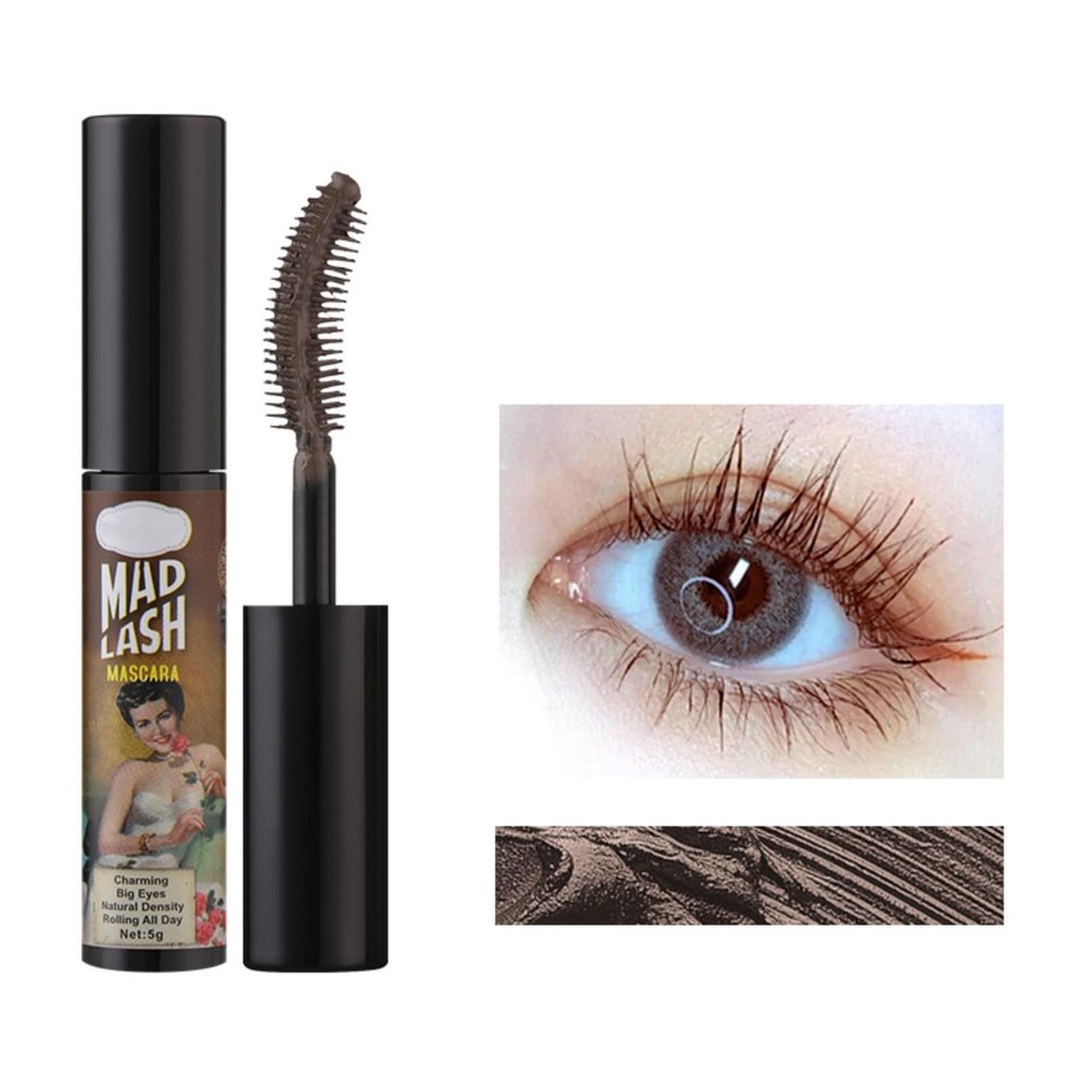 Brown Lash Colored Mascara Makeup Volumizing Volume Building Waterproof Sensational Washable Lengthening Natural Long-Lasting (Brown)