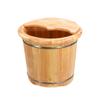 Katzowen Foot Spa Bath Oak Foot Bath Barrel, Household Heightening Solid Wood Foot Bath Barrel, Tooth Wooden Foot Bath Barrel Foot Spa Bath Massager (Color : Foot Bath Barrel Covered) view 1