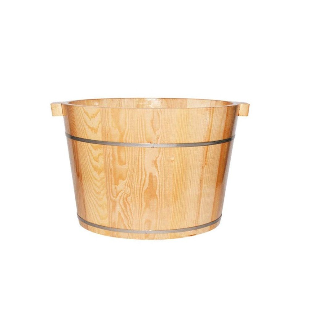 Katzowen Pedicure Foot Soak Tub Foot Soak Bucket,Large Foot Bath Basin,Wood Bucket for Home Foot Spa Household Wash Ba