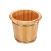 Katzowen Foot Spa Bath Oak Foot Bath Barrel, Household Heightening Solid Wood Foot Bath Barrel, Tooth Wooden Foot Bath Barrel Foot Spa Bath Massager (Color : Foot Bath Without Cover) view 1