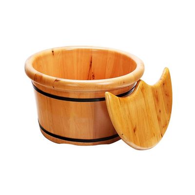 Katzowen Pedicure Foot Soak Tub Sauna Wooden Bucket,Foot Massage Spa for Home,Foot and Leg Spa for Adults,Relax Pedicure Foot Bath Foot Spa Household Wash Ba (Size : C)