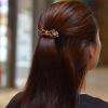 Women headwear bow hair clip barrette cute hair pin rhinestone hair accessories for women (Color : Brown) view 4