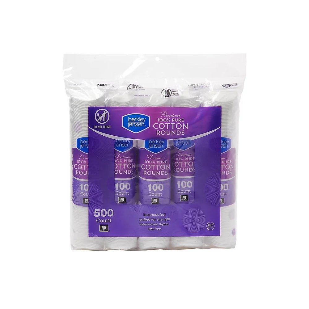Berkley Jensen Cotton Rounds, 500 ct.