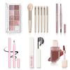 Qiong All in One Makeup Kit - Set for Women, Girls & Teens, Include 10 Colors Eyeshadow Palette, Lip Gloss, Eyebrow Eyeliner Pencil, Waterproof Mascara, 6 Pcs Brushes (Pink Kits) view 1