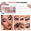 Qiong All in One Makeup Kit - Set for Women, Girls & Teens, Include 10 Colors Eyeshadow Palette, Lip Gloss, Eyebrow Eyeliner Pencil, Waterproof Mascara, 6 Pcs Brushes (Pink Kits) view 2
