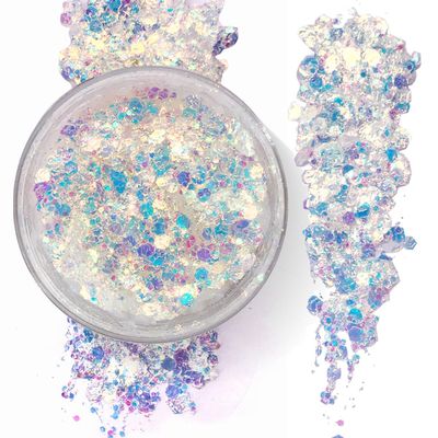 Iridescent - Holographic Body Glitter Gel for Body, Face, Hair - Vegan & Cruelty Free - Electric Bliss Beauty (Iridescent)