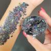 Black - Holographic Body Glitter Gel for Body, Face, Hair - Vegan & Cruelty Free - Electric Bliss Beauty (Black) view 3