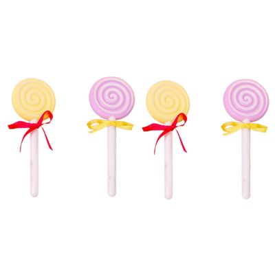 Healifty 4pcs Lollipop Shaped Dead Skin Remover Foot Grinding Stone for Smooth Feet Care Pumice Tool for Exfoliating Rough Skin Portable and Lightweight Mixed Color Design