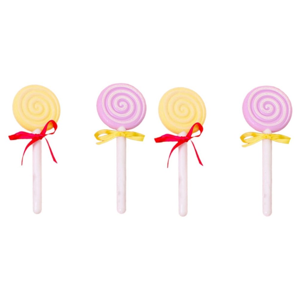 Healifty 4pcs Lollipop Shaped Dead Skin Remover Foot Grinding Stone for Smooth Feet Care Pumice Tool for Exfoliating Rough Skin Portable and Lightweight Mixed Color Design