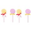 Healifty 4pcs Lollipop Shaped Dead Skin Remover Foot Grinding Stone for Smooth Feet Care Pumice Tool for Exfoliating Rough Skin Portable and Lightweight Mixed Color Design view 1