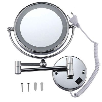 10x/1x Magnification Makeup Wall Mounted Double-Sided 8.5 Inch 360 Swivel Extendable for Bath Spa and Hotel (Color : A, Size : 10X)