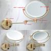 10x/1x Magnification Makeup Wall Mounted Double-Sided 8.5 Inch 360 Swivel Extendable for Bath Spa and Hotel (Color : A, Size : 10X) view 4