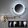 10x/1x Magnification Makeup Wall Mounted Double-Sided 8.5 Inch 360 Swivel Extendable for Bath Spa and Hotel (Color : A, Size : 3X) view 3