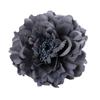 TOKIMMASH Boho Peony Flower Hair Clip, Women's Hair Accessory, Flamenco Dancer Flower Brooch, Party Hair Clip, Wedding Set (Grey, 1 Count) view 1