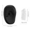 Hairdressing Ear Caps 4 Pairs Silicone Ear Covers 100pcs Disposable Ear Shower Caps Hairdressing Dye Coloring Earmuffs for Salon Home Hair Dye Salon Earmuffs view 2