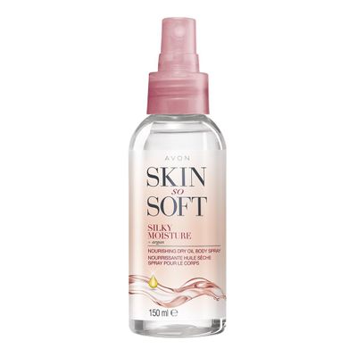 AVON SKIN SO SOFT Silky Moisture Nourishing Dry Oil Spray - 150 Ml
