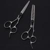 6 Inch High End Barber and Hairdressing Scissors Flat Cut Teeth Scissors Thinning Knife Bangs Scissors view 4