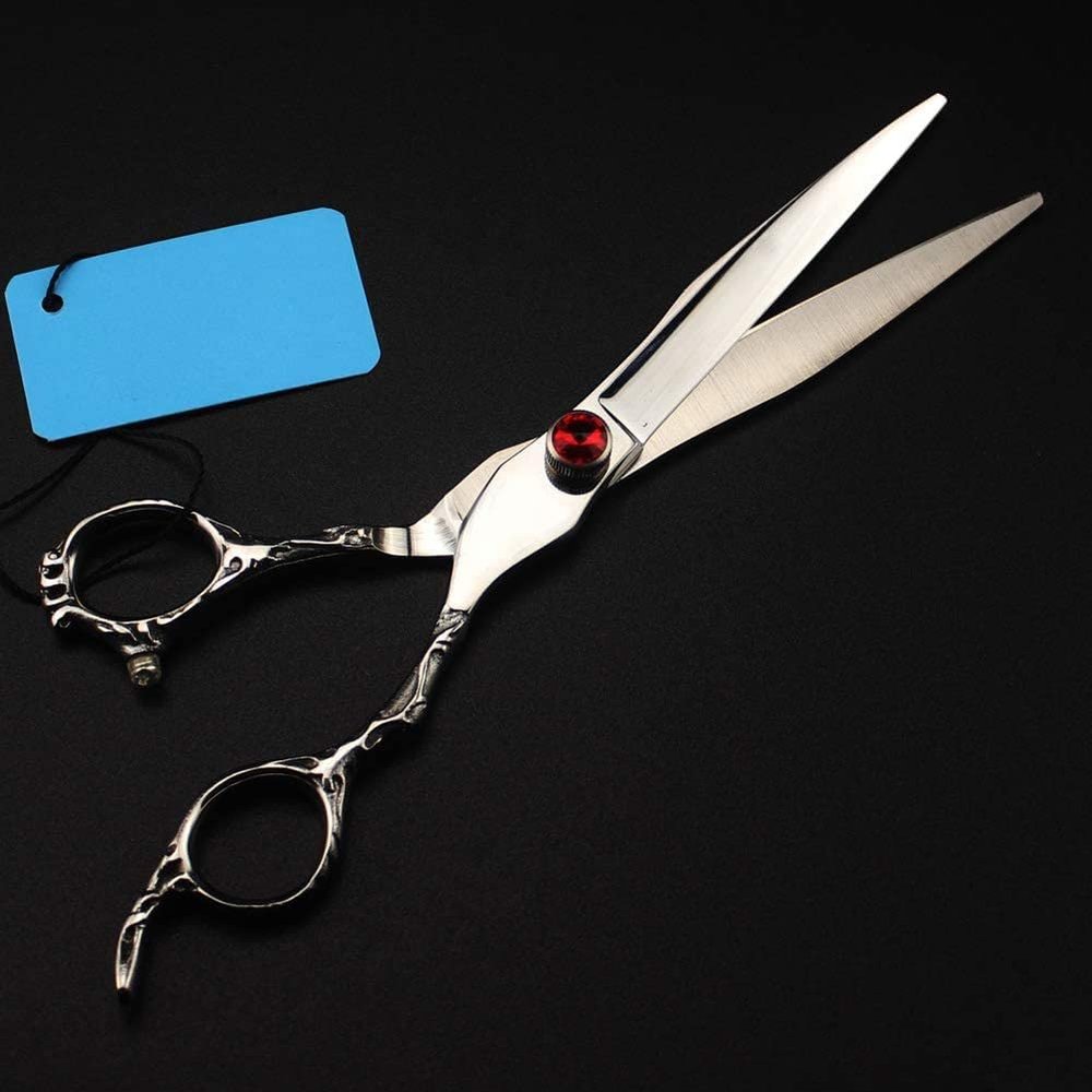 4 Packs Pet Grooming Scissors Straight Cut Curved Scissors Set Hairdressing Scissors 7.0 Inch,CurvedShear