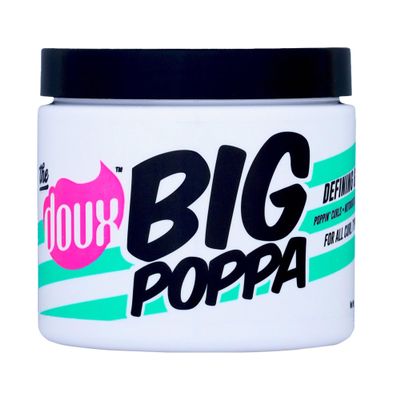 The Doux BIG POPPA Curl Defining Gel for Curly Hair  Frizz Control Styling Gel with Babassu Oil for Long-Lasting Shine & Soft Hold  Non-Crunch Hair Gel for Women, Coils, Waves & Curls