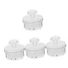 FRCOLOR 4pcs Portable Facial Cleaning Brush Manual Face Wash Scrubber for Deep Cleansing Gentle Exfoliation and Skin Care Lid Multi-Functional Tool for Skin Types view 1