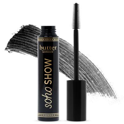 butter LONDON, SOHO SHOW - Long-Wearing, Thickening & Volumizing Tube Mascara with Built-In Brush - Eye LashMascara Black for Defined, Longer & Natural-Looking Lash Lines