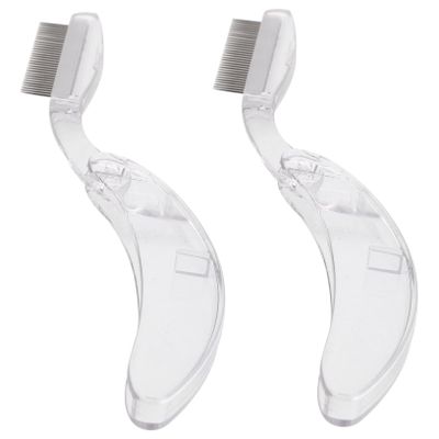 SOESFOUFU 2pcs Dense Lash Comb Eyebrow Brush Metal Separating Tool for Natural Look Easy to Use Makeup Tool