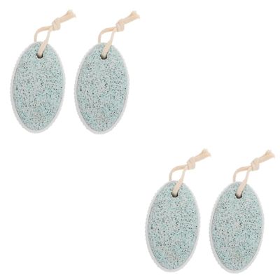 Beavorty 4pcs Pumice Stone Foot File Dual-Sided Exfoliating Tools for Feet Care Stone for Smooth Heels for Home Pedicure and Dead Skin Removal