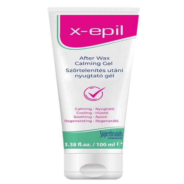X-Epil - Vegan After Wax Calming Gel - 100 ml - Calming, regenerating & Nourishing Post-wax skin care Gel With Vegan formula - Made in Europe