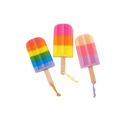 3pcs Bath Flower for Infants Elastic Hair Ties Bathing Accessories Body Shower Sponge Shower Sponge for Body Loofah Popsicle Ice Cream Wooden Shower Head Child Brush