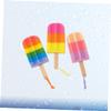 3pcs Bath Flower for Infants Elastic Hair Ties Bathing Accessories Body Shower Sponge Shower Sponge for Body Loofah Popsicle Ice Cream Wooden Shower Head Child Brush view 2