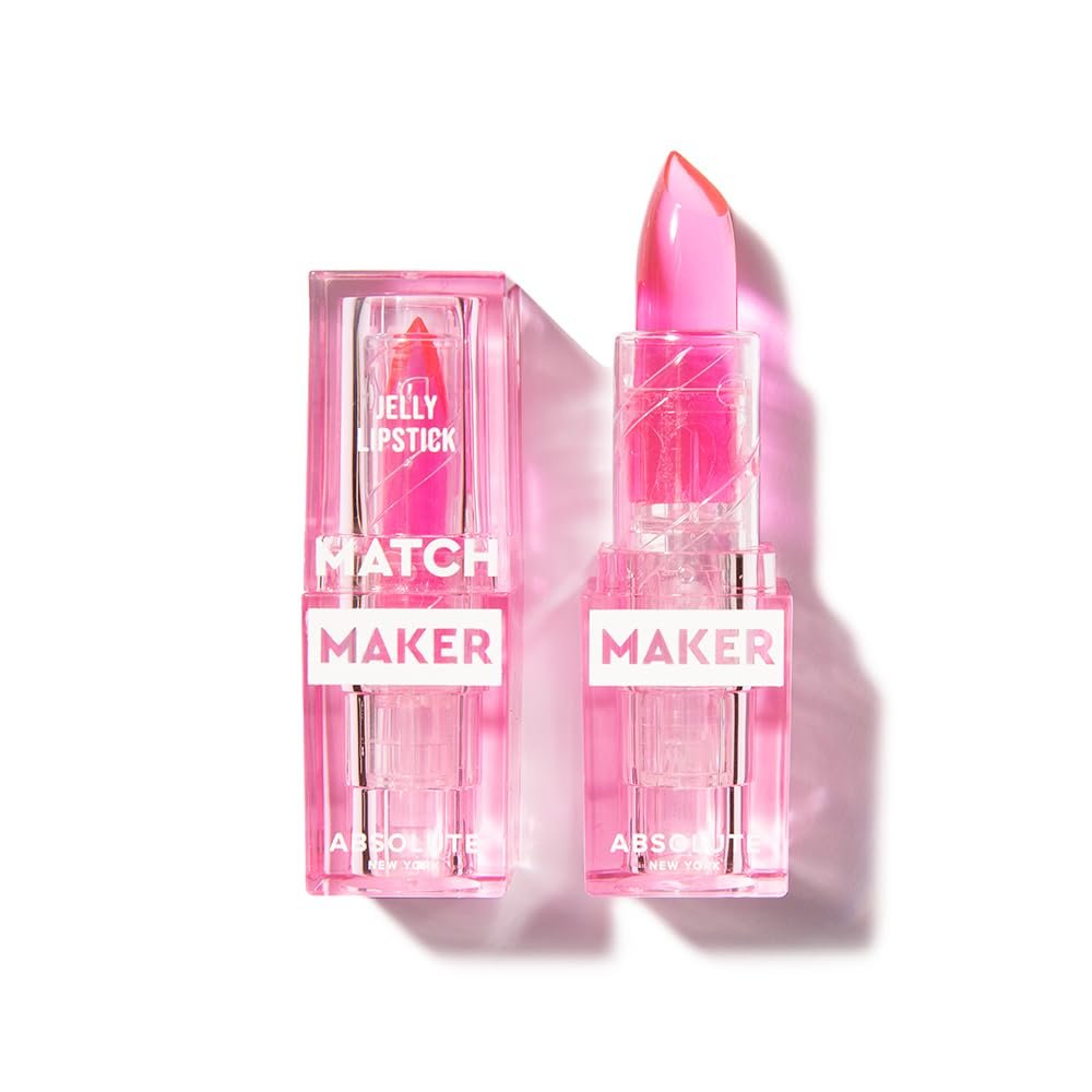 Absolute New York MLMM03 Match Maker Jelly Lipstick, Color Adapting Reacts to Natural PH, Non Sticky Finish Lipstick