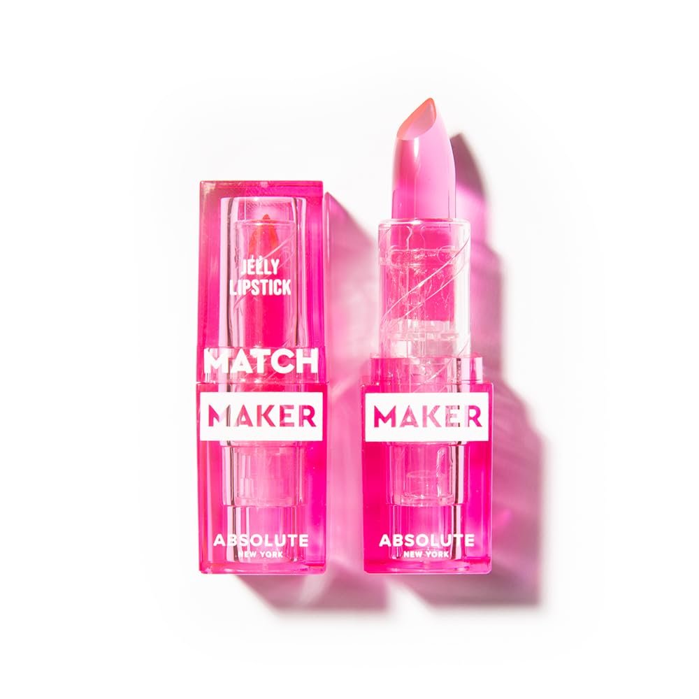 Absolute New York MLMM04 Match Maker Jelly Lipstick, Color Adapting Reacts to Natural PH, Non Sticky Finish Lipstick