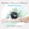 Spongentle Charcoal Bamboo Premium Deep Cleansing Loofah Sponge for Radiant Skin, Pack of 4, Bath and Shower, Exfoliating Body Scrubber, Beautiful Colors for Women and Men view 2