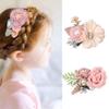 1 Pc Floral Hair Clips Cute Artificial Flower Barrettes Hairpins For Girls Lovely Hair Accessories Bouquet (Color : 4) view 2