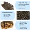 Crochet Braids 12 Inch Goddess Box Braids Crochet Hair Pre Looped French Curl Braiding Hair Short Curly Crochet Hair Extensions Braiding Hair Layered French Curl Braids with Curly Ends(1B/27) view 3