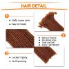 0.6cm Thickness 8 Inch 20 Strands Dreadlock Extensions Human Hair #30 Brown 100% Real Human Hair for Man/Women/Kids Full Handmade Permanent Loc Extensions Bundles Can Be Dyed Bleached Curled view 3