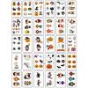 120PCS Halloween Kids' Tattoo Stickers - Cartoon, Cute, Pumpkin, Spider, Bat Funny Stickers view 2