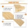 0.6cm Thickness 8 Inch 20 Strands Dreadlock Extensions Human Hair #613 Blonde 100% Real Human Hair for Man/Women/Kids Full Handmade Permanent Loc Extensions Bundles Can Be Dyed Bleached Curled view 3