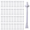 60Pcs Nasal Wax Applicators for Nose Hair Removal, Nostril Cleaning, Eyebrows - Plastic Disposable Wands with Wax Strips (White) view 1