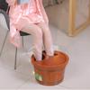 Pedicure Foot Soak Tub Smooth and Delicate Pedicure Barrels for Soaking Feet Spa Wooden Tub Foot Care with Lid Solid Wood Foot Tub Foot Spa Household Wash Ba (Color : with Cover+Universal Wheel) view 2
