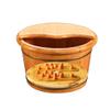 Katzowen Pedicure Foot Soak Tub Cedar Foot Bath Barrel,Household Foot Washing Wooden BarrelMassage Foot Bath Smooth and Delicate Pedicure Barrels with Lid Foot Spa Household Wash Ba view 3